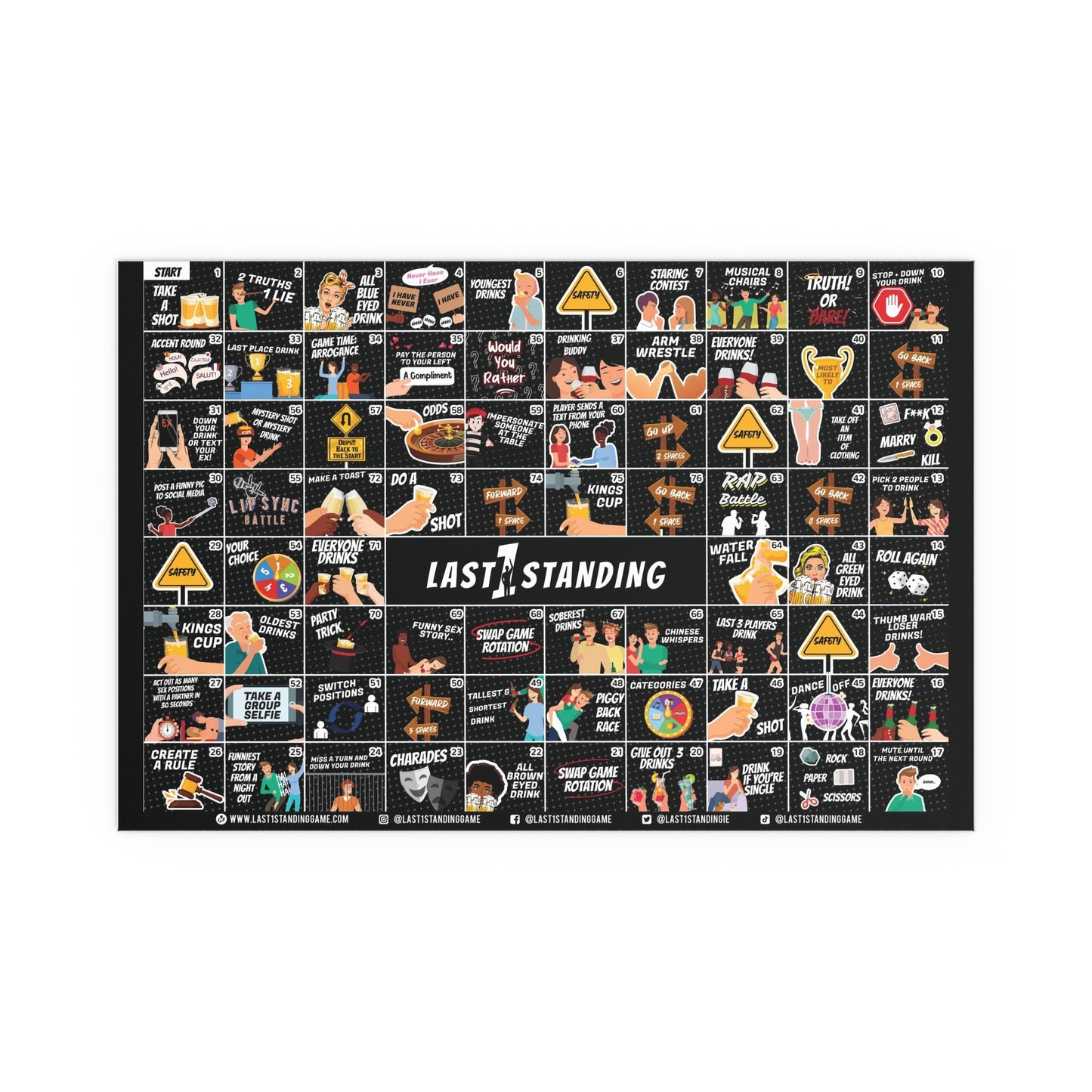 Last1Standing Drinking Board Game - Last1Standing